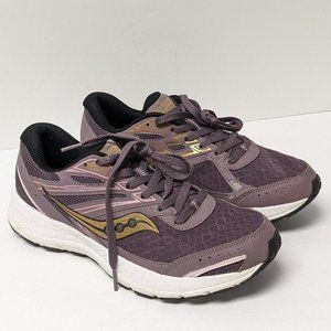 Saucony Purple and Gold Athletic Shoes